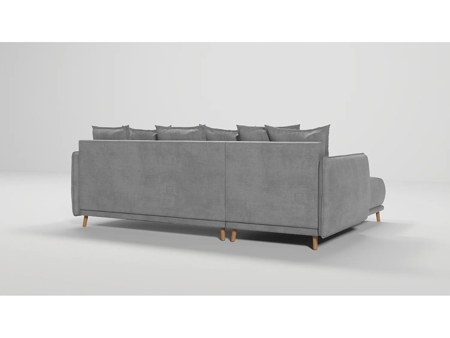 Ecksofa Noah mit Bettfunktion und Bettkasten, im skandinavischen Design