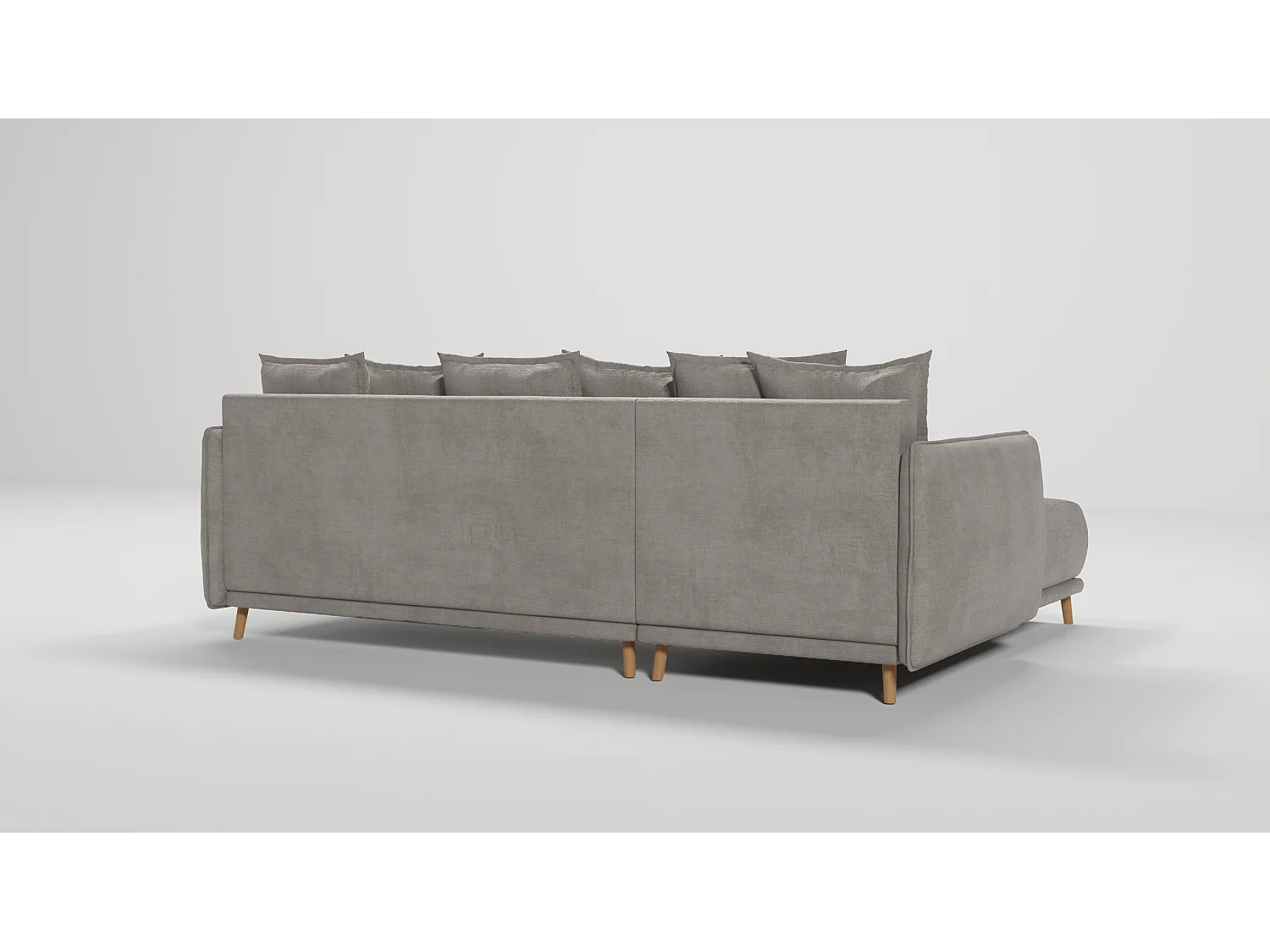 Ecksofa Noah mit Bettfunktion und Bettkasten, im skandinavischen Design