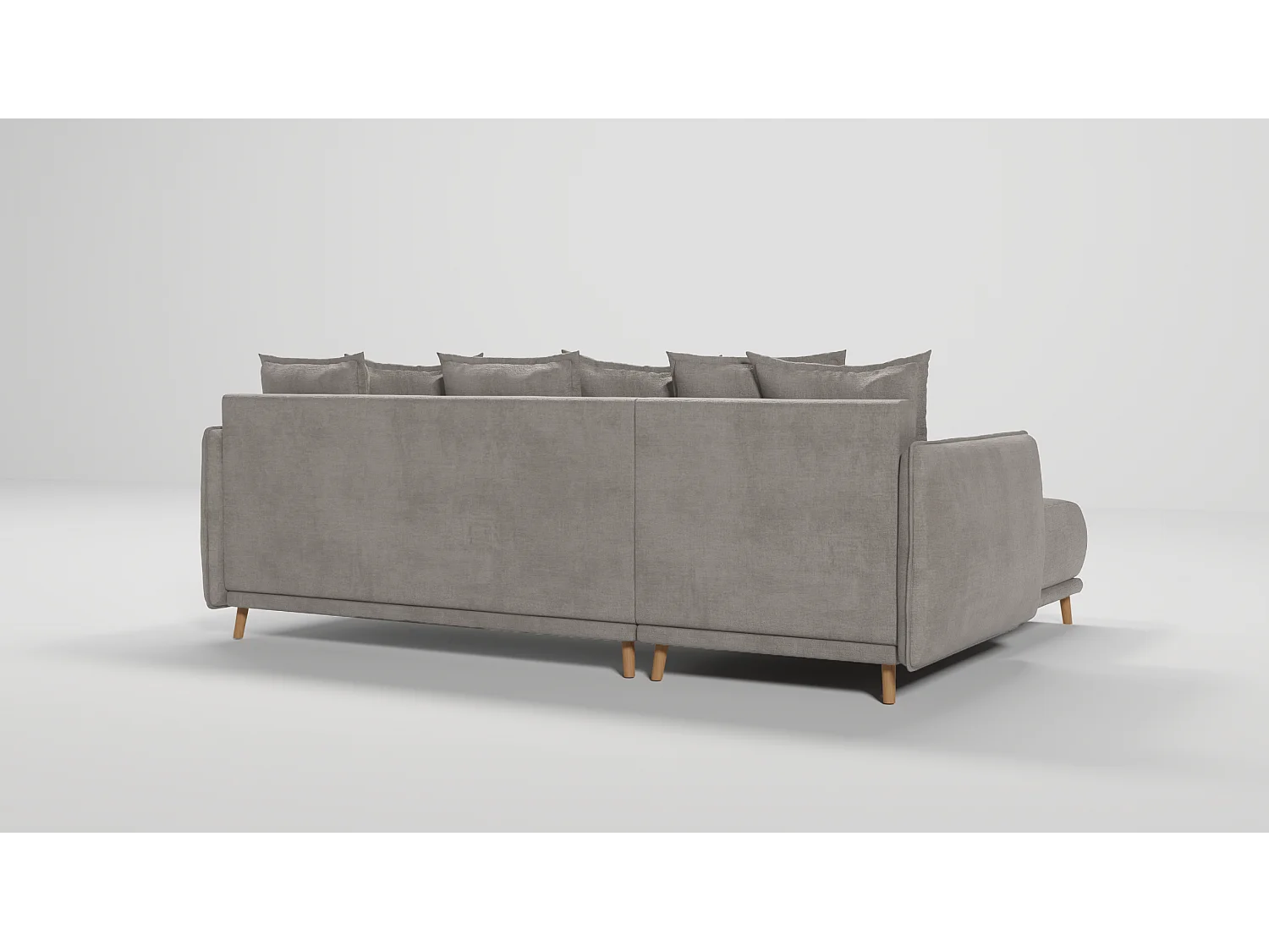 Ecksofa Noah mit Bettfunktion und Bettkasten, im skandinavischen Design