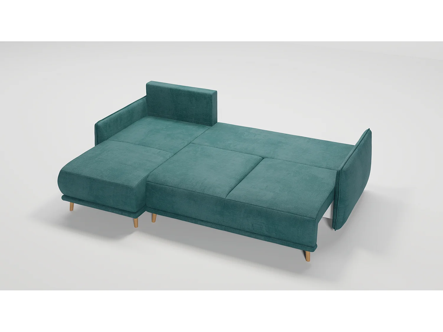 Ecksofa Noah mit Bettfunktion und Bettkasten, im skandinavischen Design
