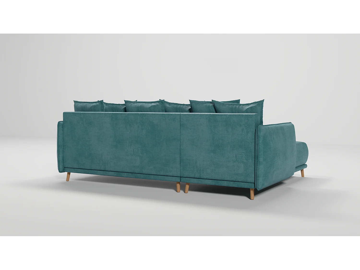 Ecksofa Noah mit Bettfunktion und Bettkasten, im skandinavischen Design