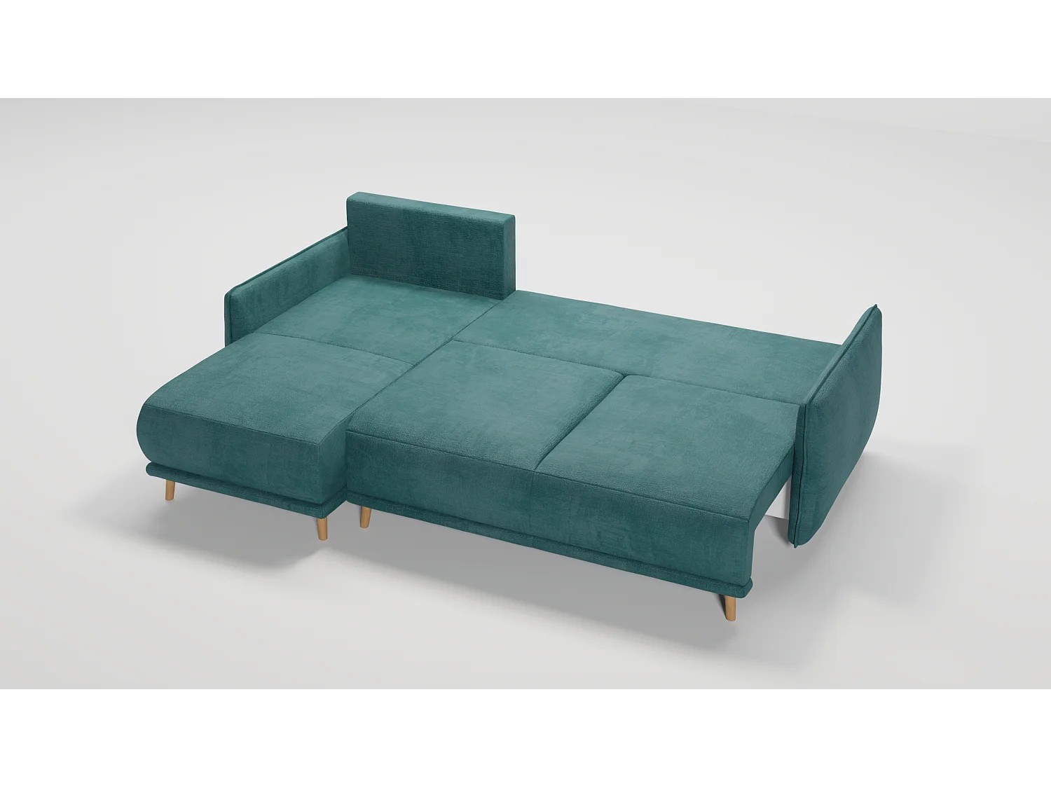 Ecksofa Noah mit Bettfunktion und Bettkasten, im skandinavischen Design