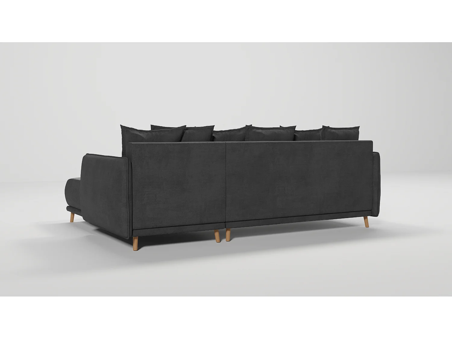 Ecksofa Noah mit Bettfunktion und Bettkasten, im skandinavischen Design