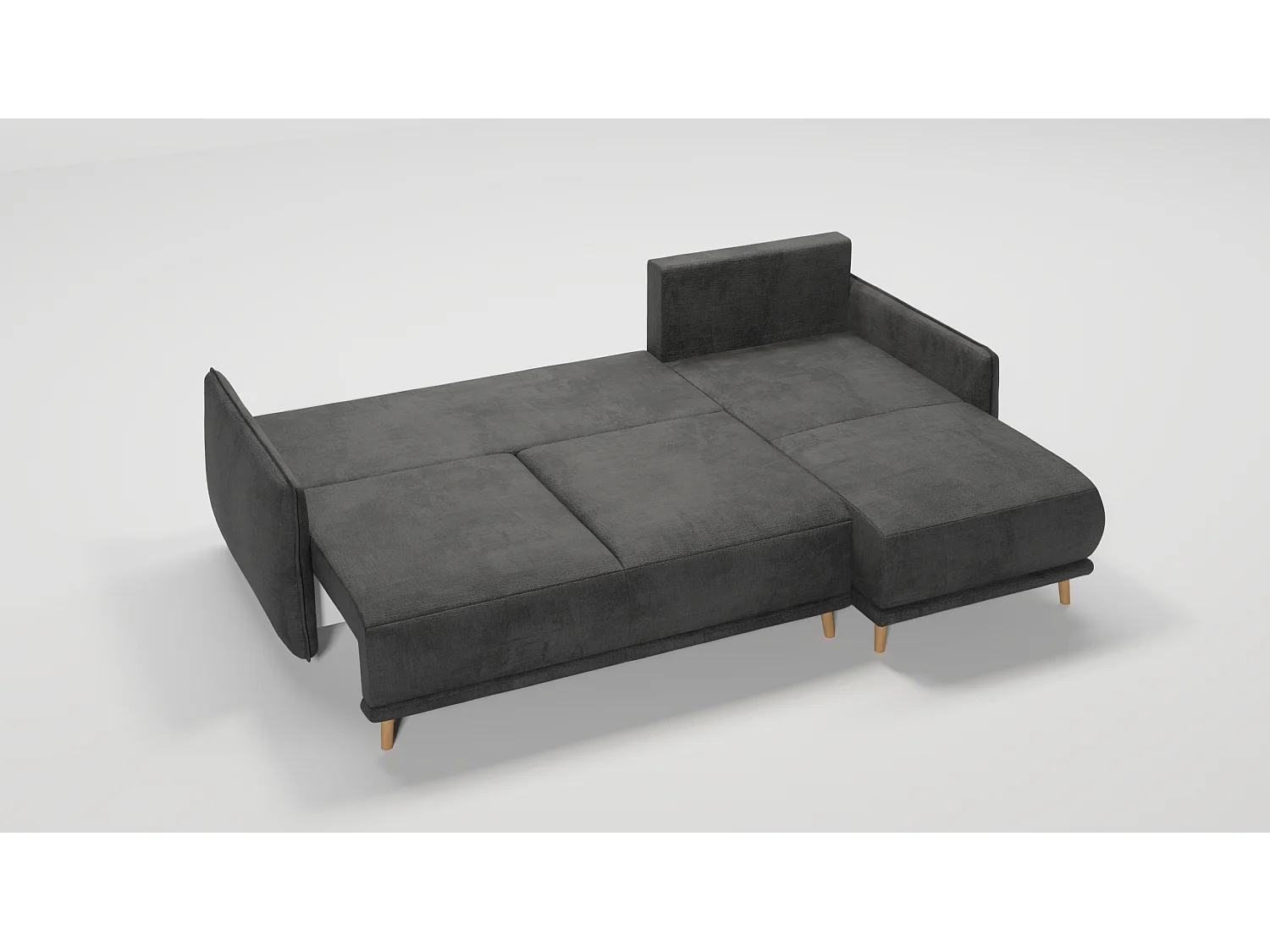 Ecksofa Noah mit Bettfunktion und Bettkasten, im skandinavischen Design