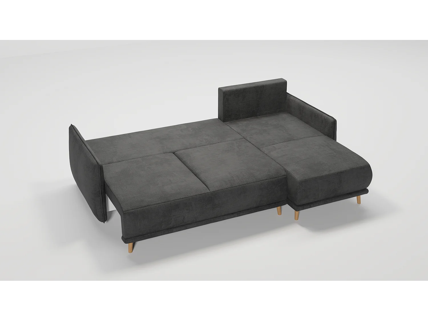 Ecksofa Noah mit Bettfunktion und Bettkasten, im skandinavischen Design