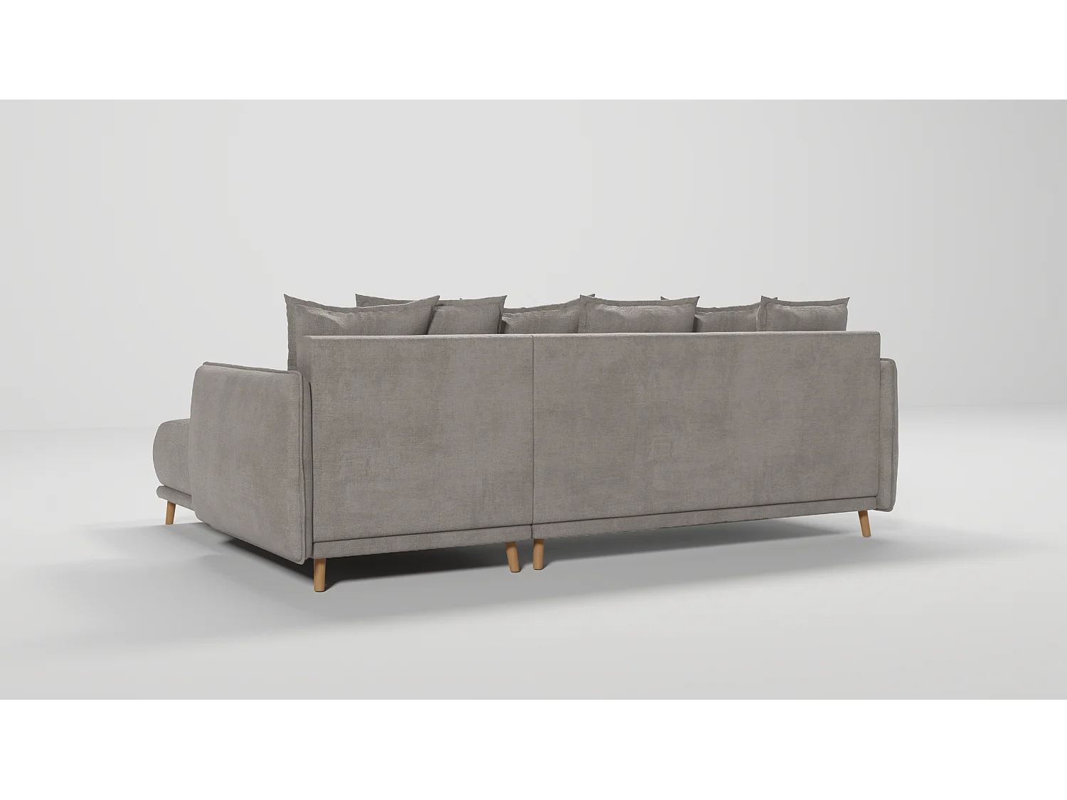 Ecksofa Noah mit Bettfunktion und Bettkasten, im skandinavischen Design