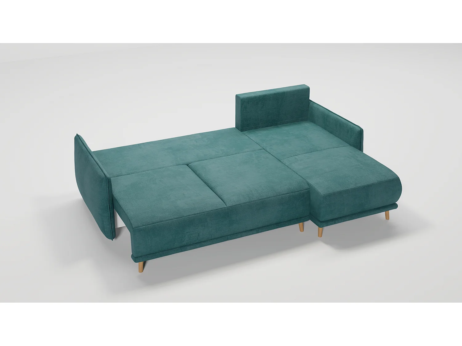 Ecksofa Noah mit Bettfunktion und Bettkasten, im skandinavischen Design