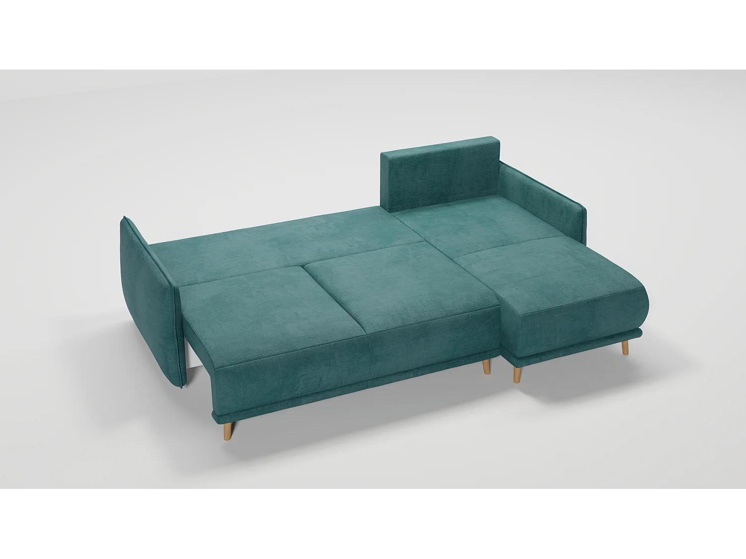 Ecksofa Noah mit Bettfunktion und Bettkasten, im skandinavischen Design