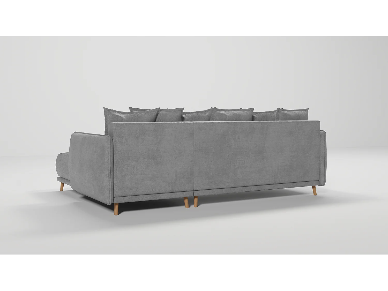 Ecksofa Noah mit Bettfunktion und Bettkasten, im skandinavischen Design