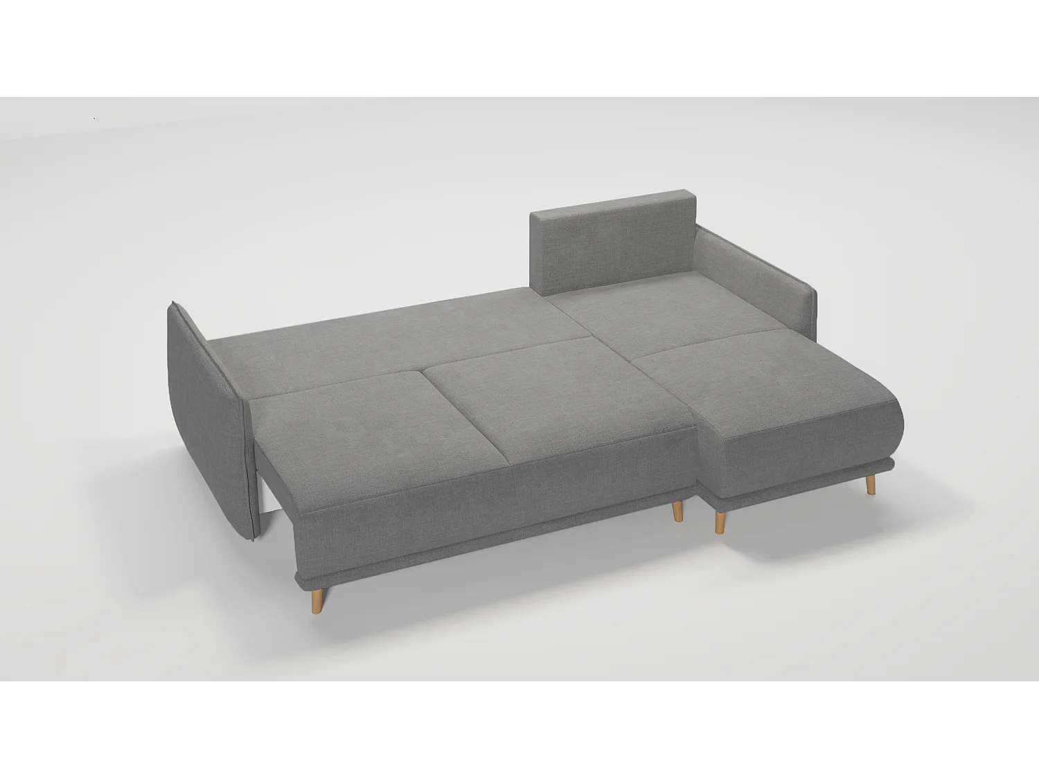 Ecksofa Noah mit Bettfunktion und Bettkasten, im skandinavischen Design