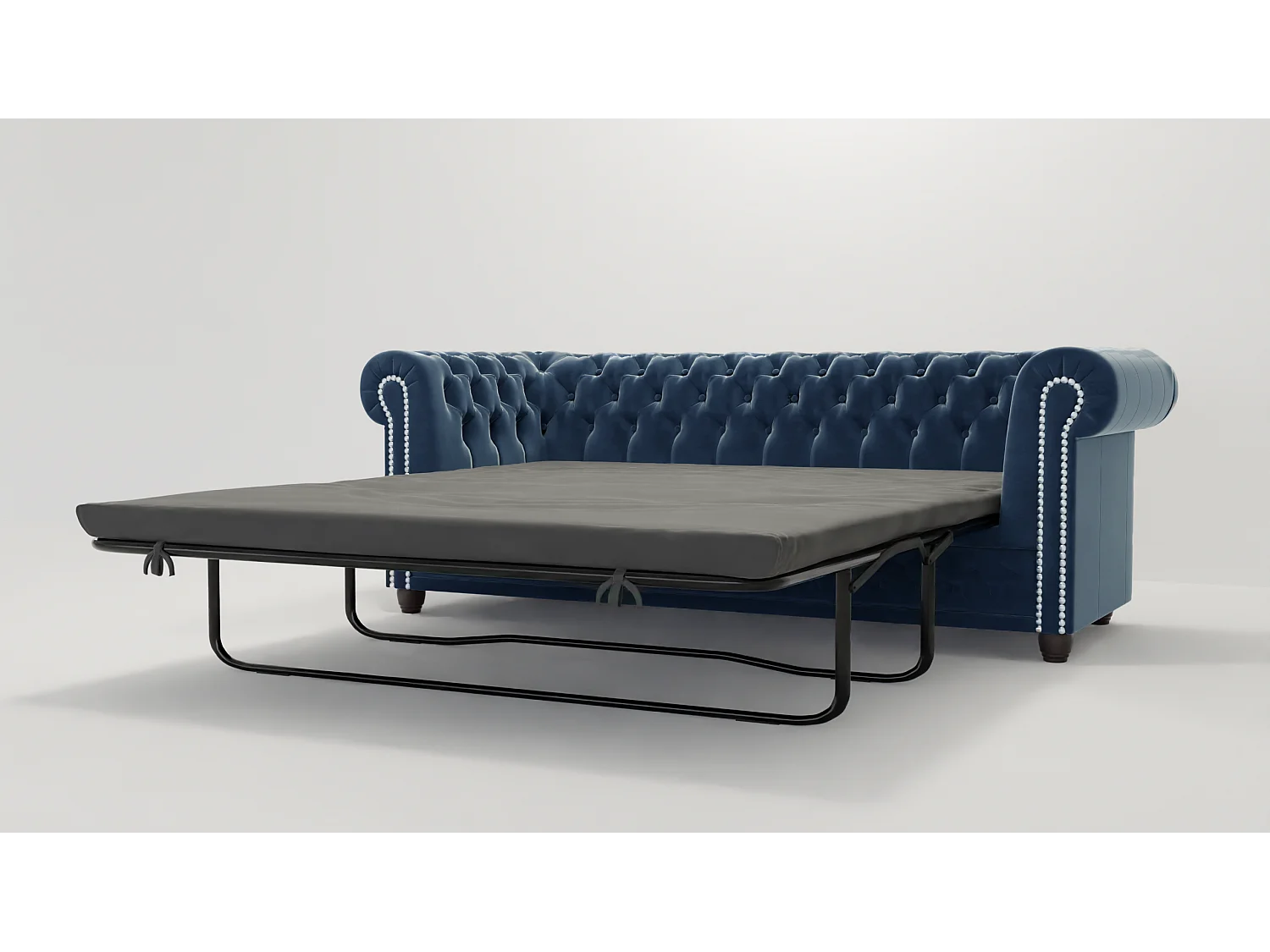 Liv 3-Sitzer Chesterfield Sofa mit Schlaffunktion Samt Bezug