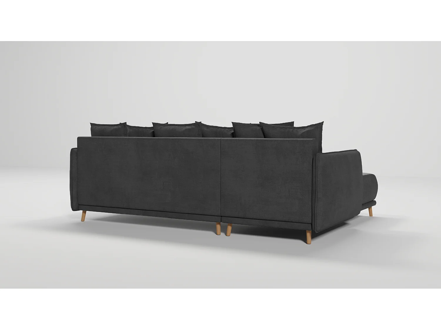Ecksofa Noah mit Bettfunktion und Bettkasten, im skandinavischen Design