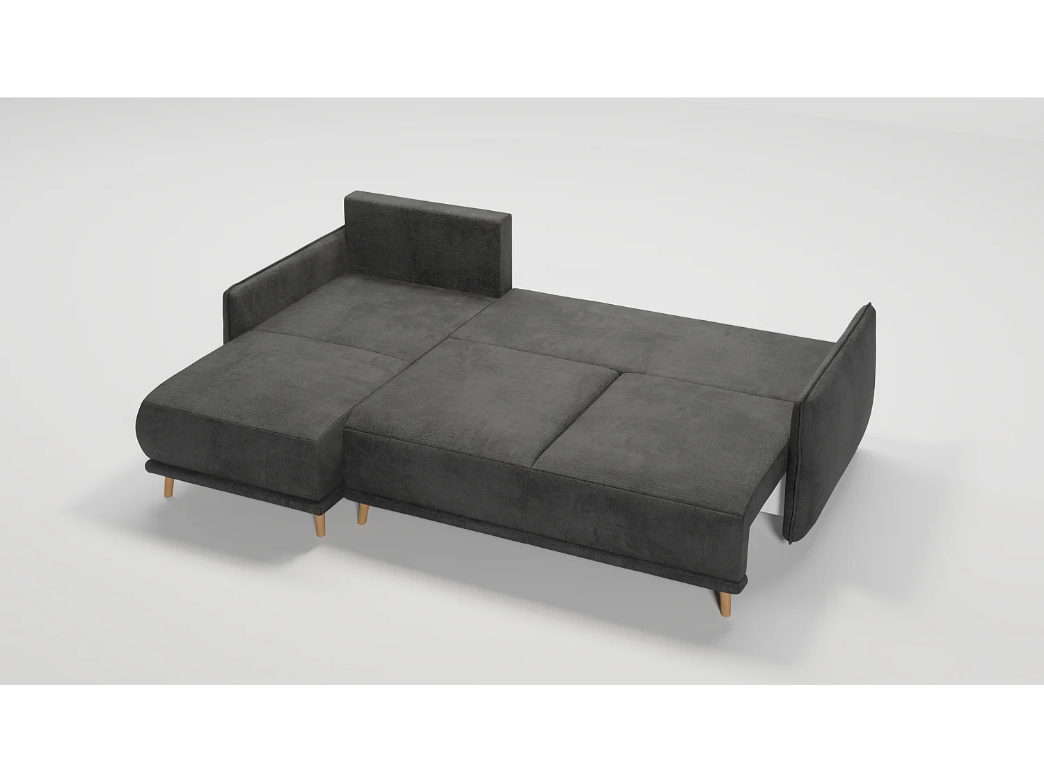 Ecksofa Noah mit Bettfunktion und Bettkasten, im skandinavischen Design