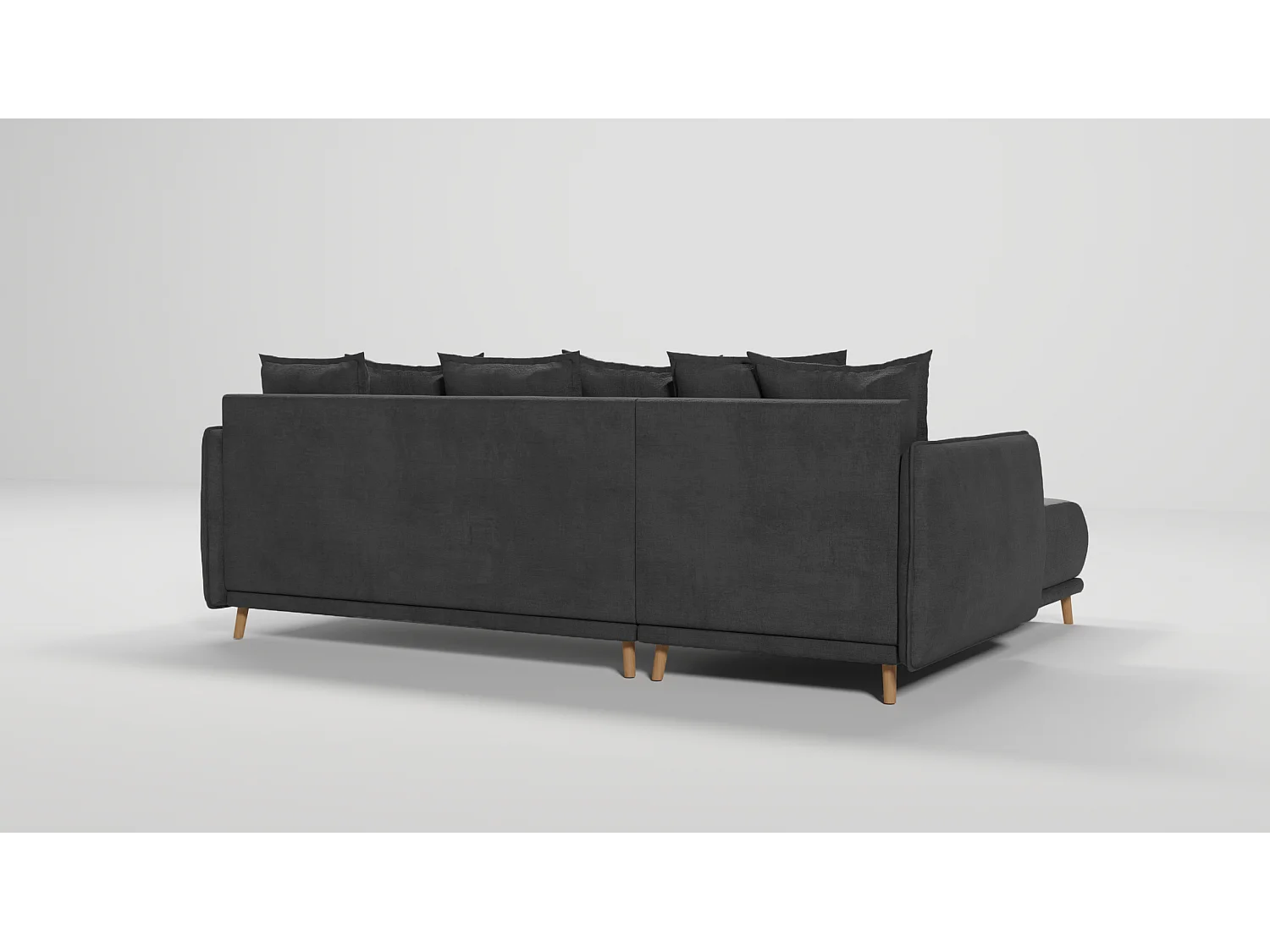 Ecksofa Noah mit Bettfunktion und Bettkasten, im skandinavischen Design