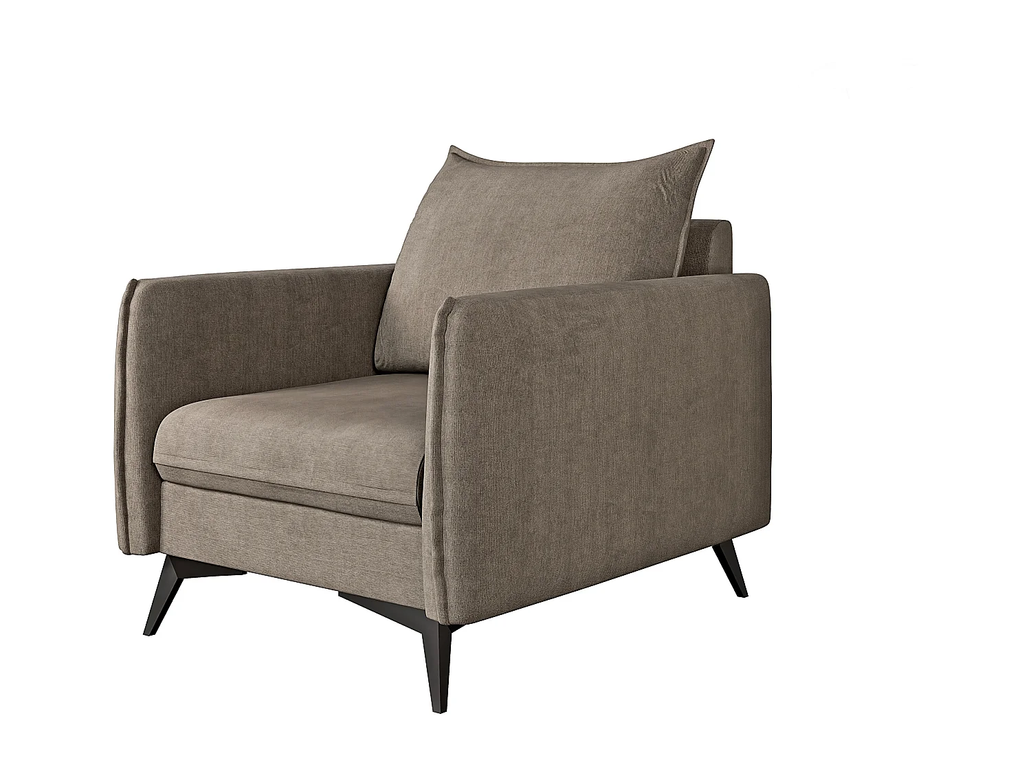 Modernes Sessel Harris mit Schwarz Metall Füßen