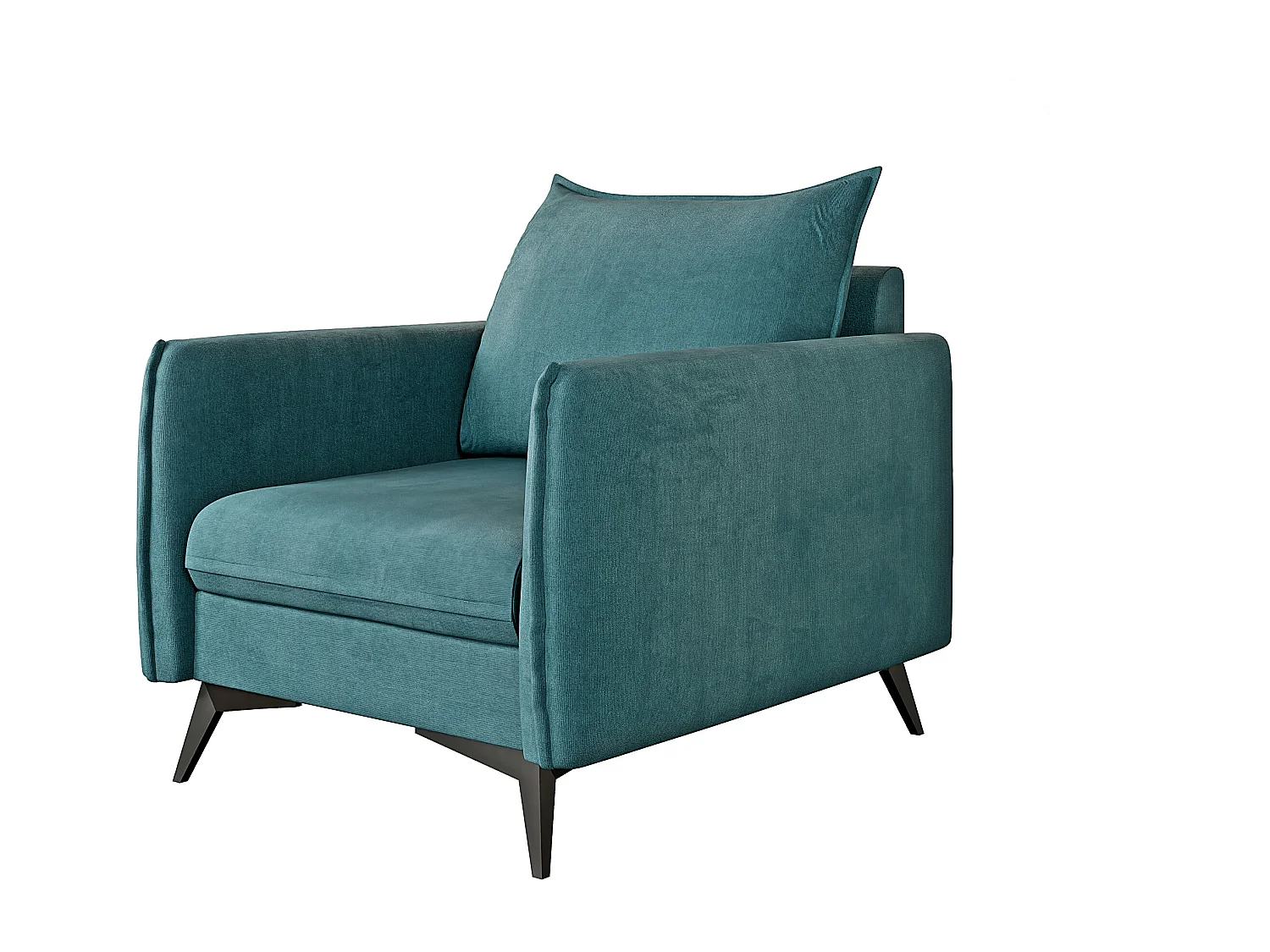 Modernes Sessel Harris mit Schwarz Metall Füßen