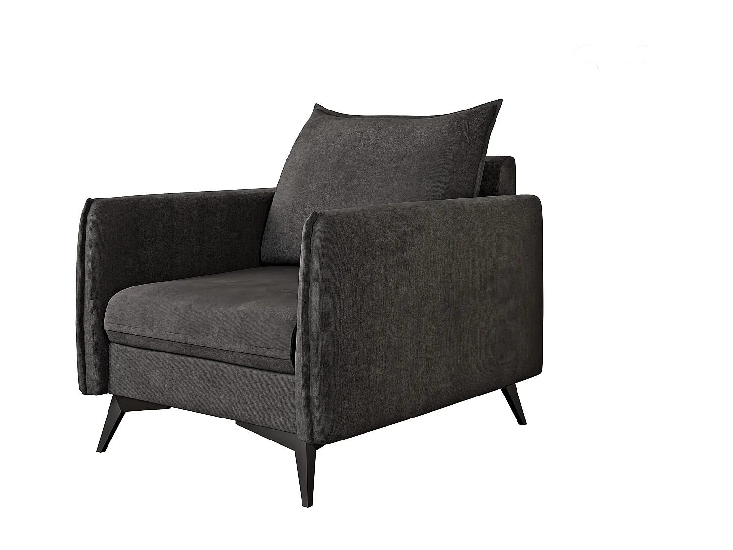 Modernes Sessel Harris mit Schwarz Metall Füßen