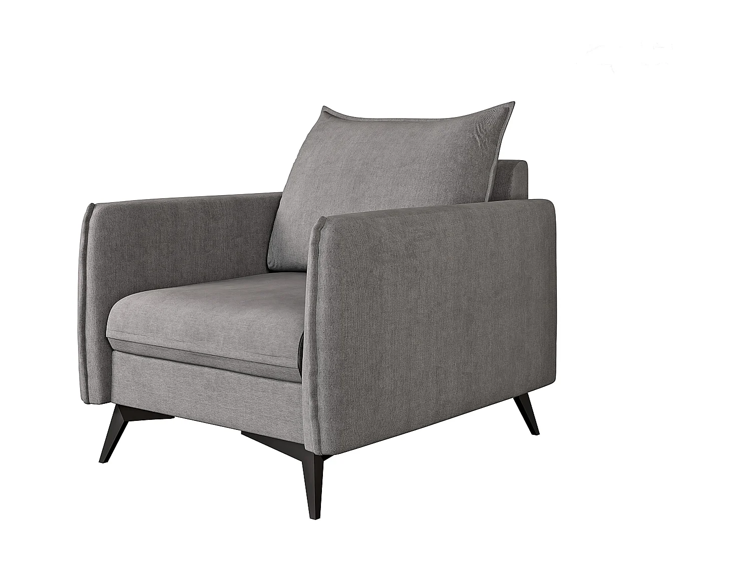 Modernes Sessel Harris mit Schwarz Metall Füßen