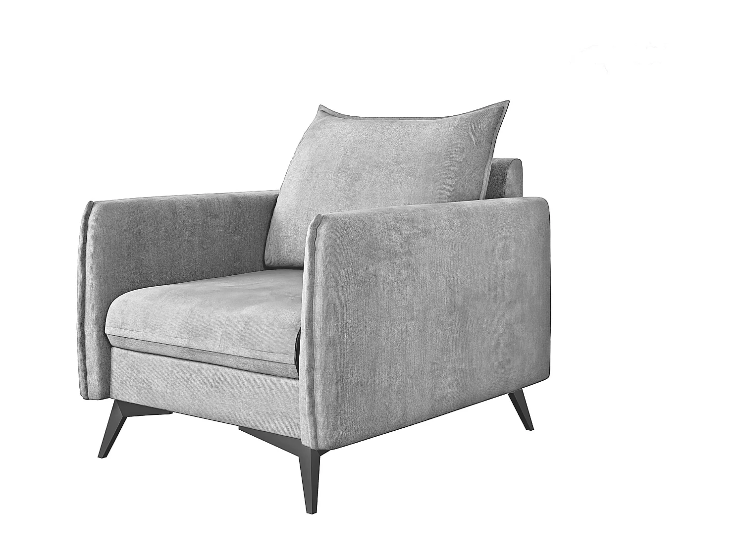 Modernes Sessel Harris mit Schwarz Metall Füßen