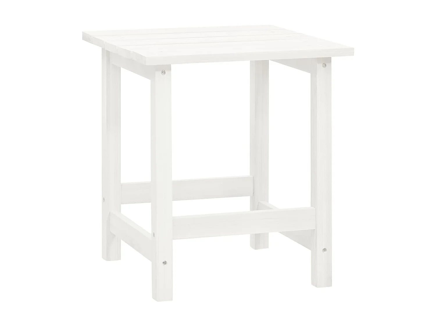 Cadeira de jardim Adirondack com pufe e mesa White Fir