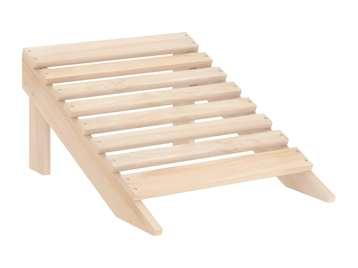 Cadeira de jardim Adirondack com apoio para pés e mesa Fir