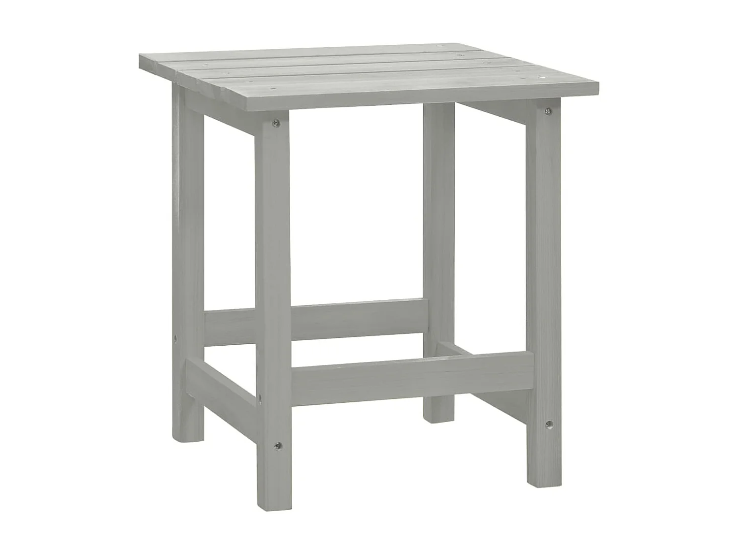 Cadeira de jardim Adirondack com pufe e mesa, Fir Grey