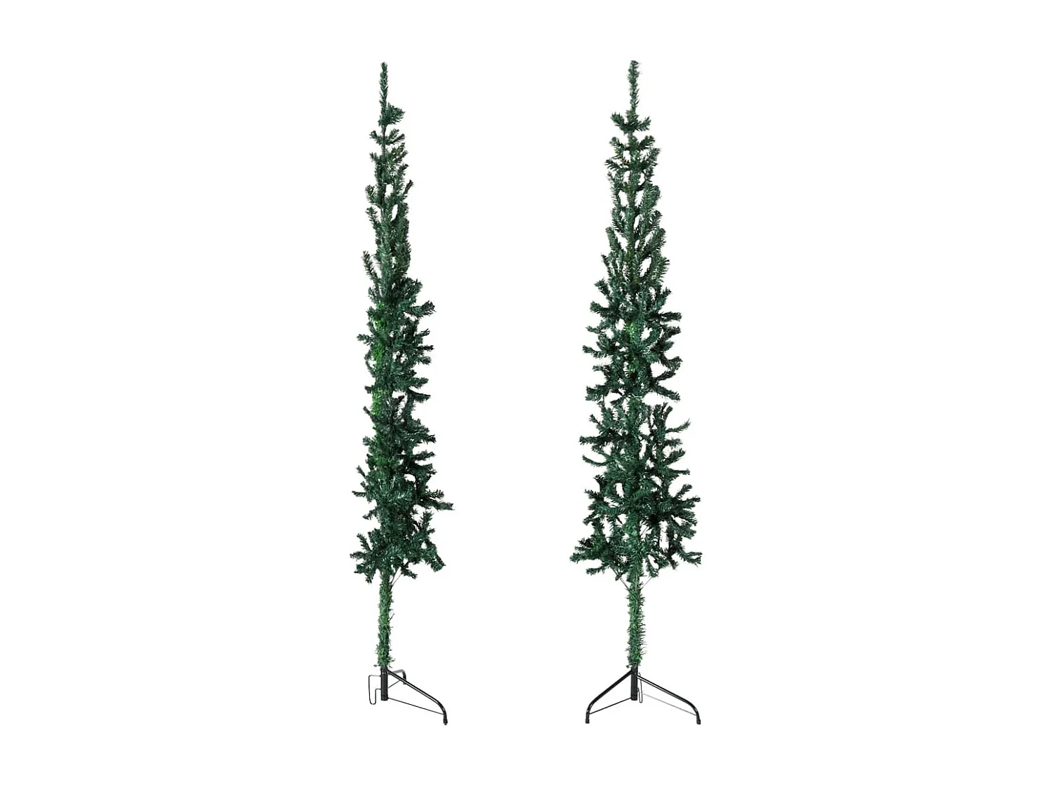 Albero di Natale artificiale mezzo sottile con supporto Verde 150 cm
