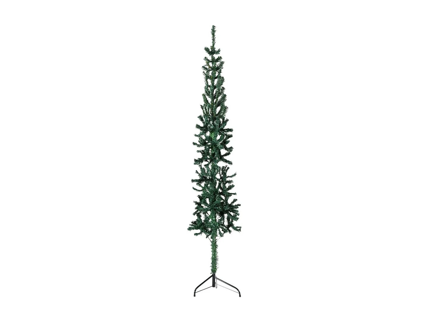 Albero di Natale artificiale mezzo sottile con supporto Verde 150 cm