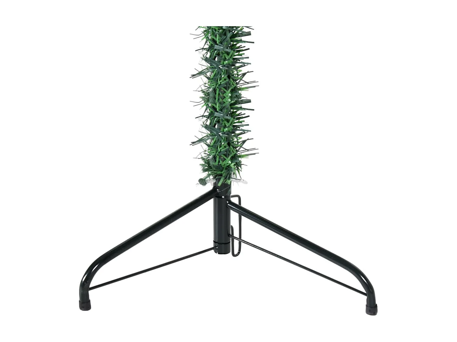 Albero di Natale artificiale mezzo sottile con supporto Verde 150 cm