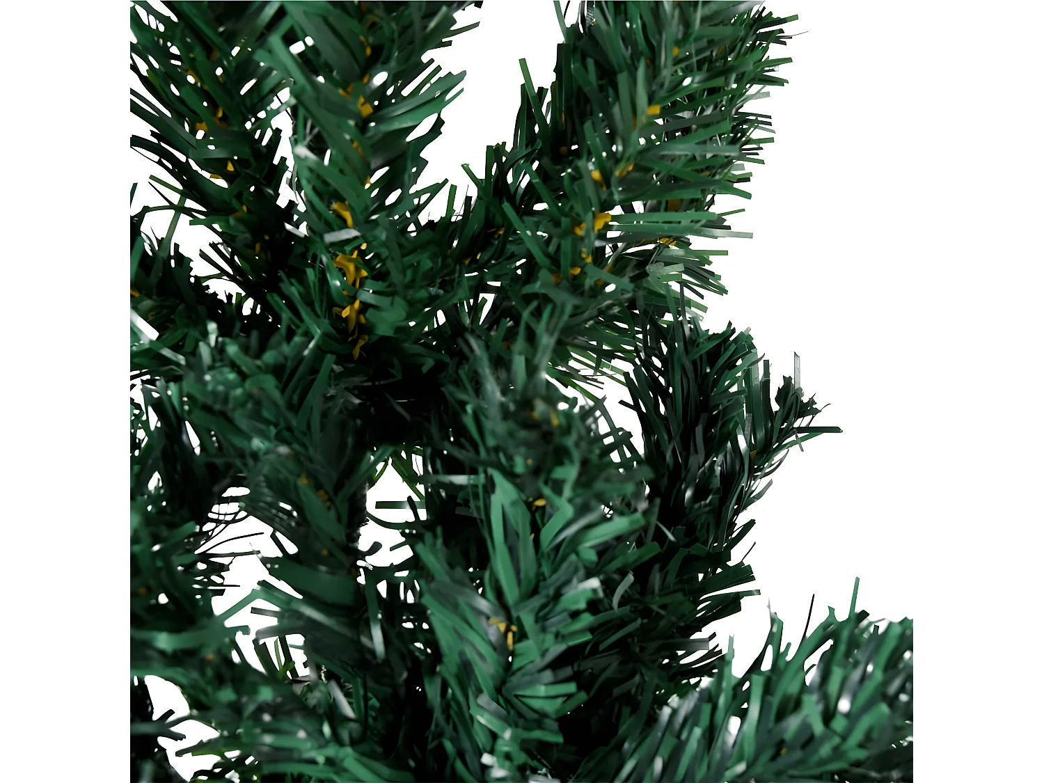 Demi sapin de No?l artificiel mince avec support Vert 150 cm