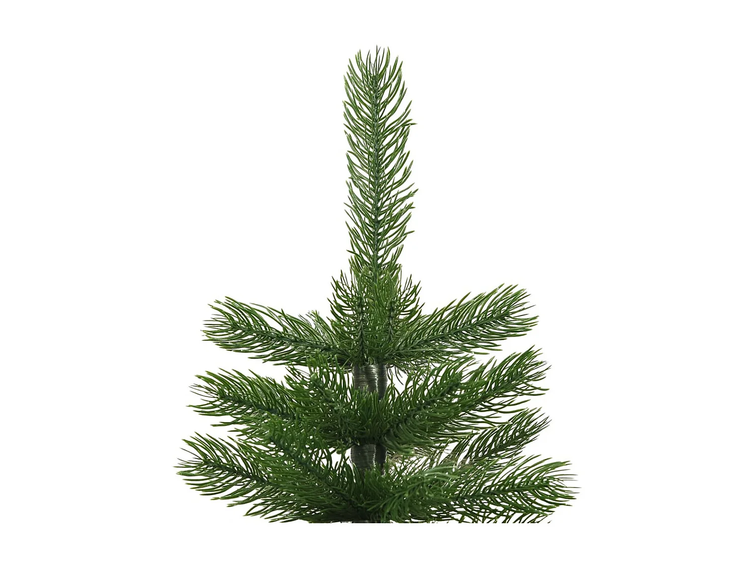 Sapin de No?l artificiel mince avec support 210 cm PE
