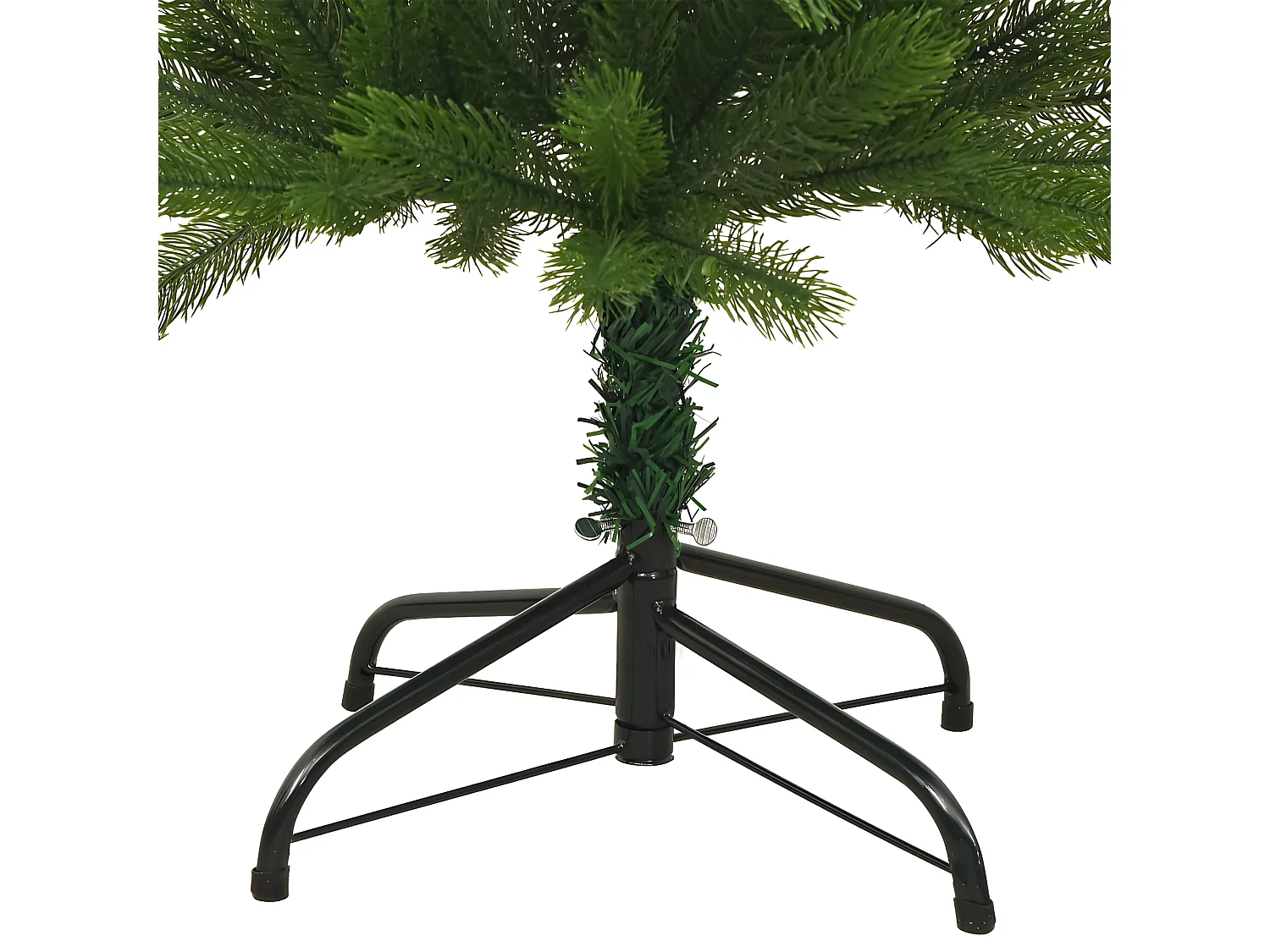 Sapin de No?l artificiel mince avec support 210 cm PE