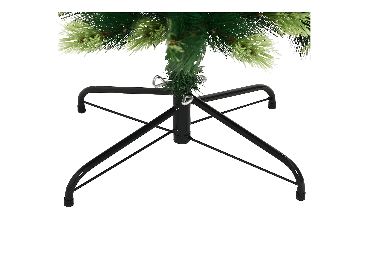 Albero di Natale artificiale incernierato con supporto 150 cm