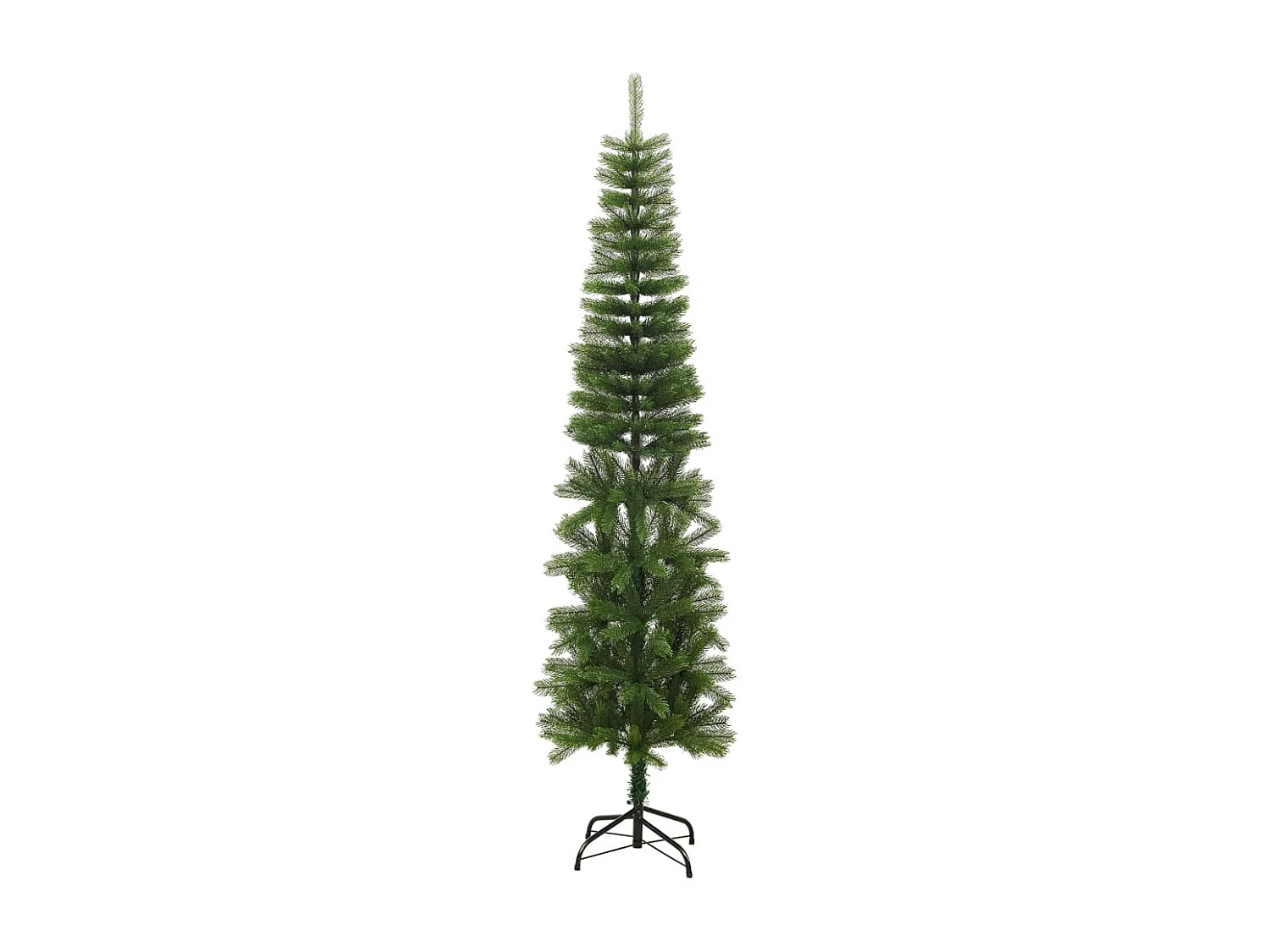 Sapin de No?l artificiel mince avec support 240 cm PE