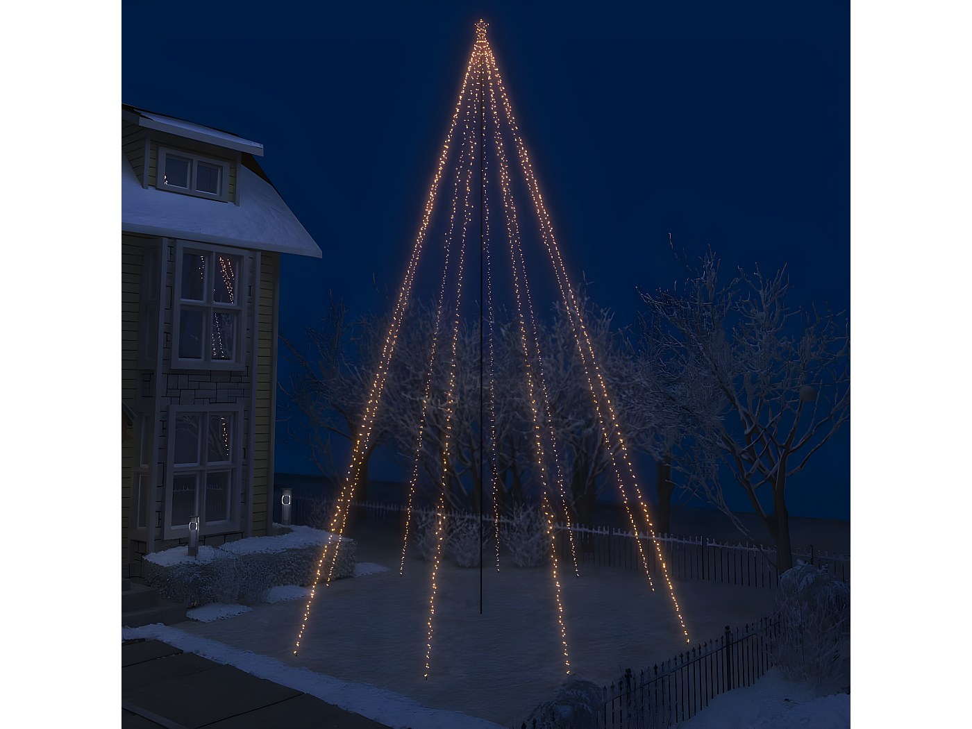 Quanti Metri Di Luci Per Albero Di Natale 240 Cm Luci per albero di Natale da interno/esterno 1300 LED 8 m