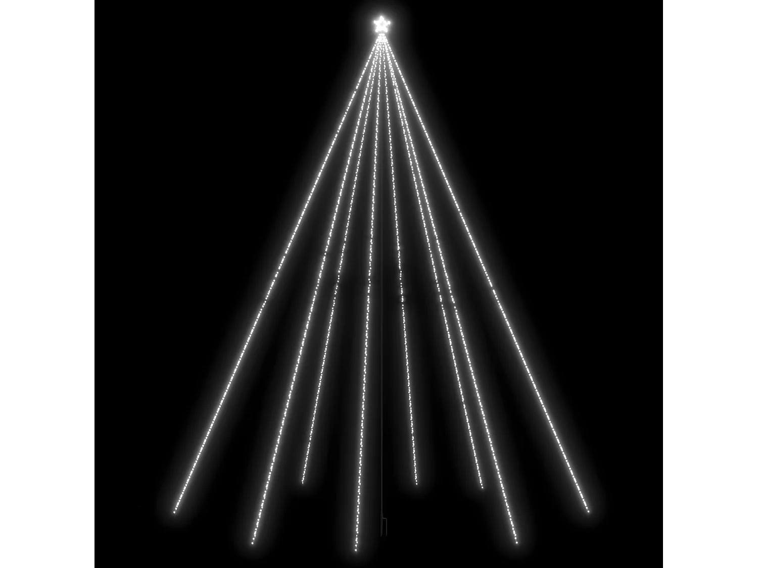 Lumières d'arbre de No?l Int/Extérieur 1300 LED blanc froid 8 m