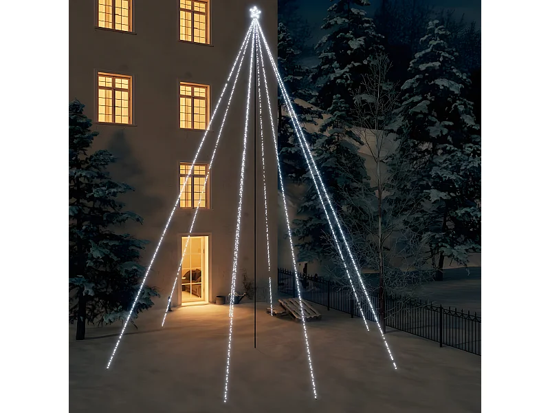 Luci albero di Natale Interno/Esterno 1300 LED bianco freddo 8 m