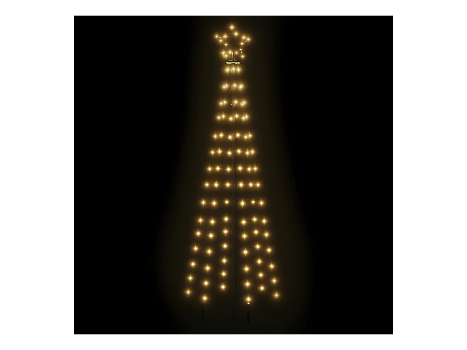 Weihnachtsbaum mit Stab Warmweiß 108 LED 180 cm