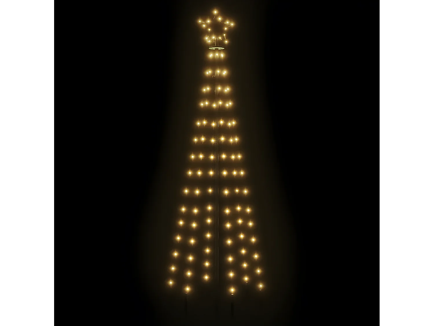 Sapin de No?l avec piquet Blanc chaud 108 LED 180 cm