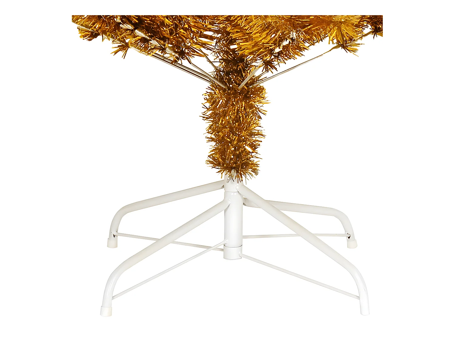 Sapin de No?l artificiel avec support Doré 210 cm PET