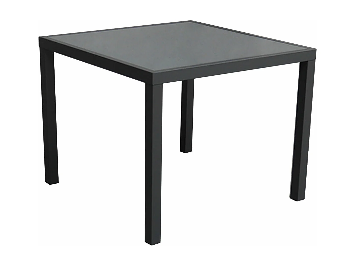 BERGAMO grijs textilene tuinset 4 zitplaatsen - aluminium antraciet