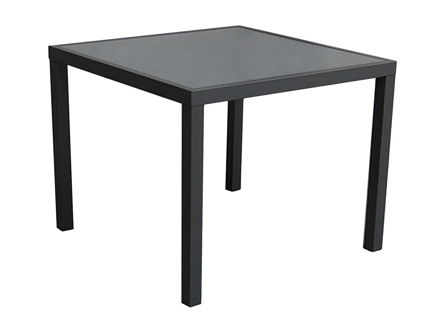 BERGAMO grijs textilene tuinset 4 zitplaatsen - aluminium antraciet