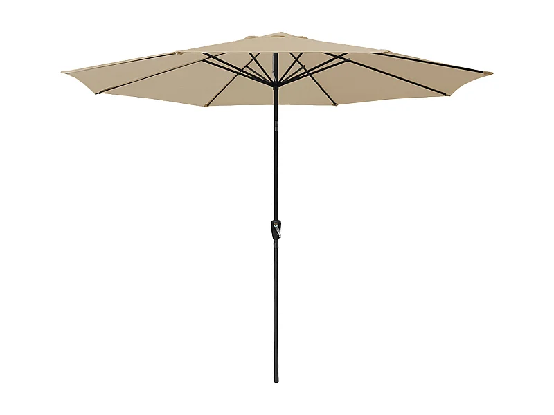 HAPUNA rechte ronde parasol 3,30m diameter beige