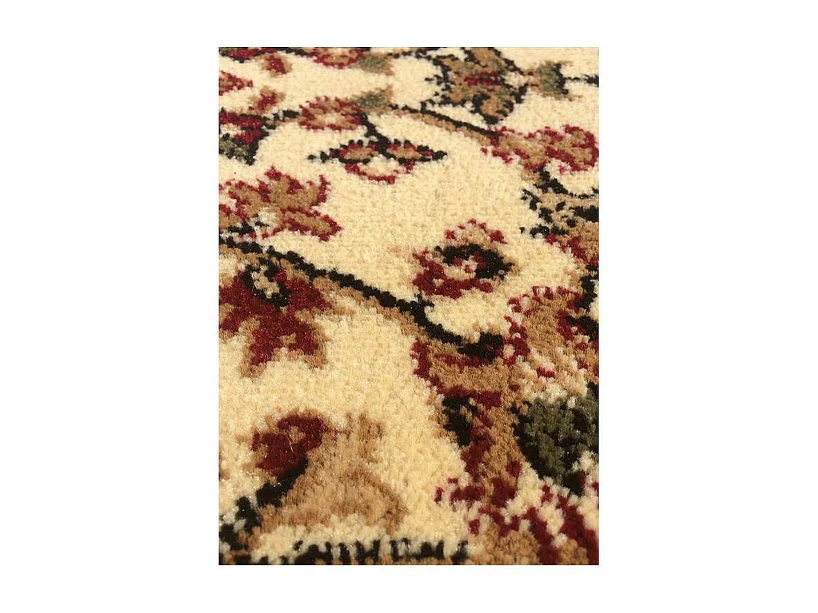 tapis salon 120x170 tissé beige rectangle motif oriental AKLIM A