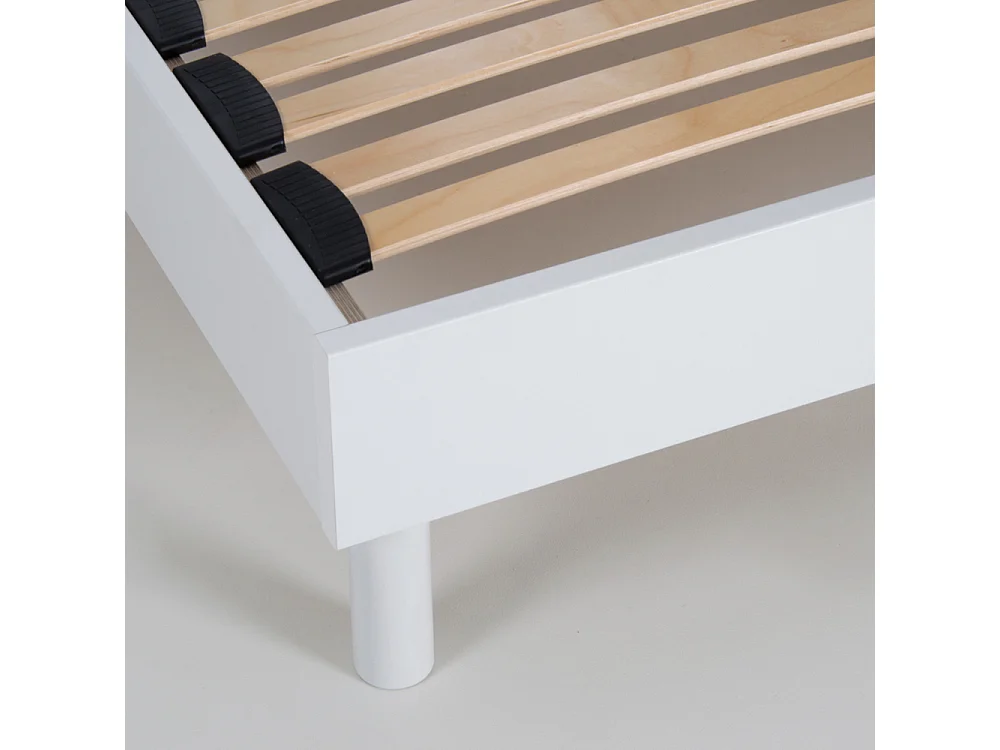 Sommier à lattes en KIT- Bois - Couleur blanche 180x200 CM