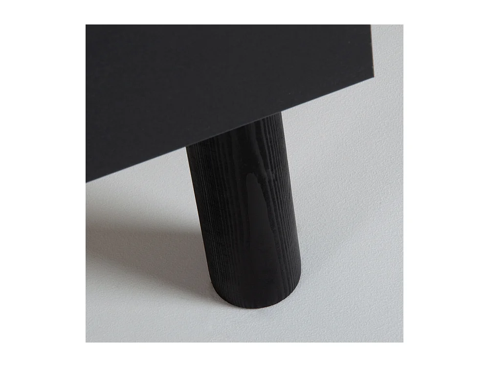 Sommier à lattes en KIT- Bois - Couleur noire 160x200 CM