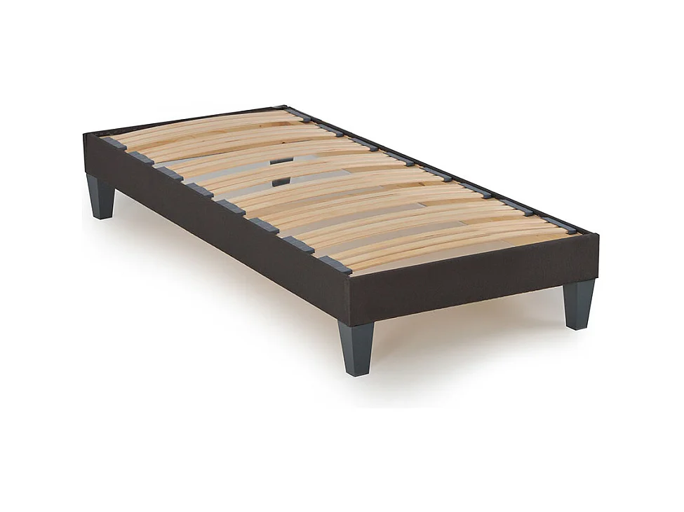 Sommier en Kit 1 Place Tissu Gris 80x200