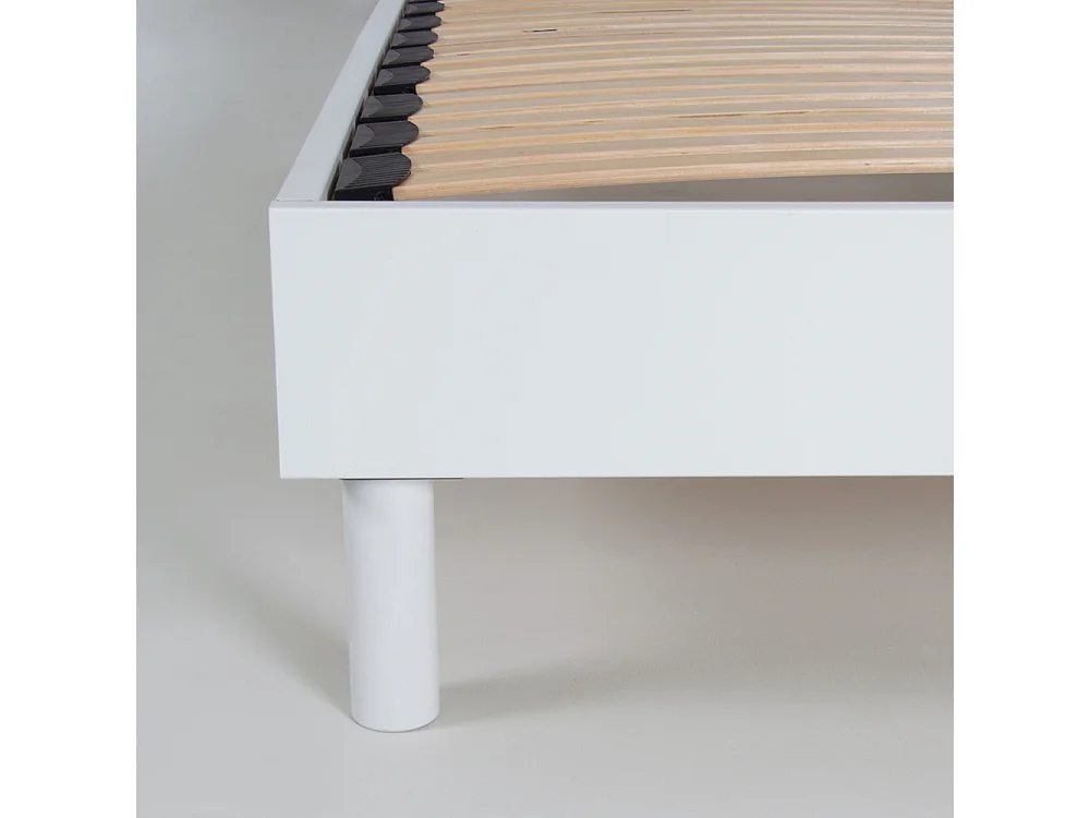 Sommier à lattes en KIT- Bois - Couleur blanche 90x200 CM