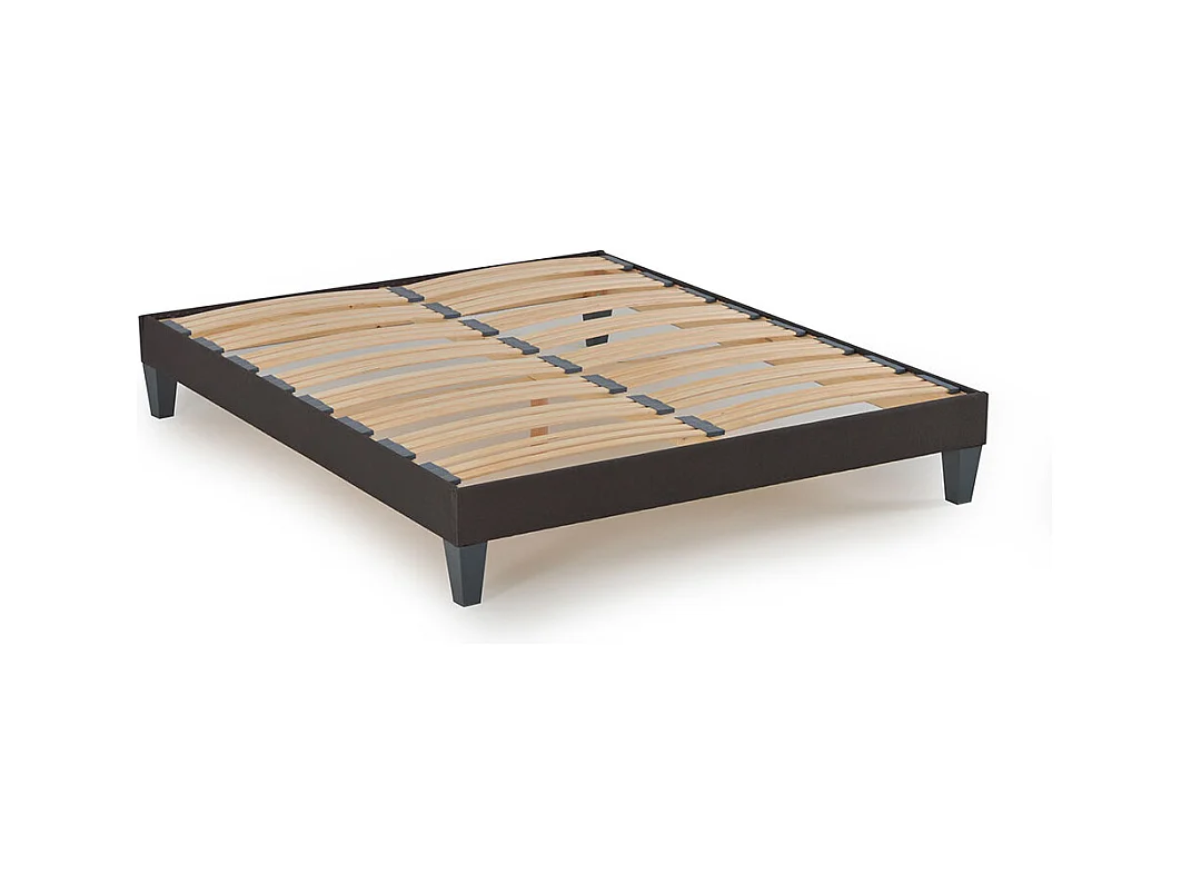 Sommier en Kit Tissu Gris - 200 x 200 cm