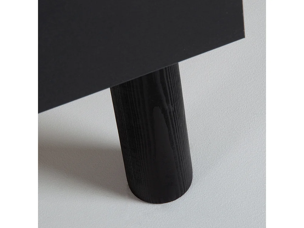 Sommier à lattes en KIT- Bois - Couleur noire 90x200 CM